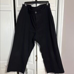 Black Wide-Leg Pants